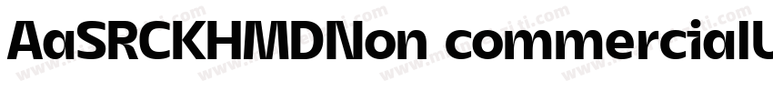 AaSRCKHMDNon commercialUse字体转换